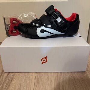 Peloton Cycling Shoes in Black with White size 37 BRAND NEW